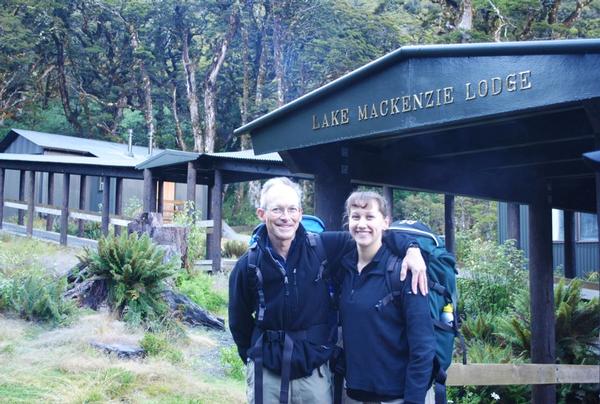 Bruce and Kiri Richards at Lake Mackenzie Lodge, February 2011.
